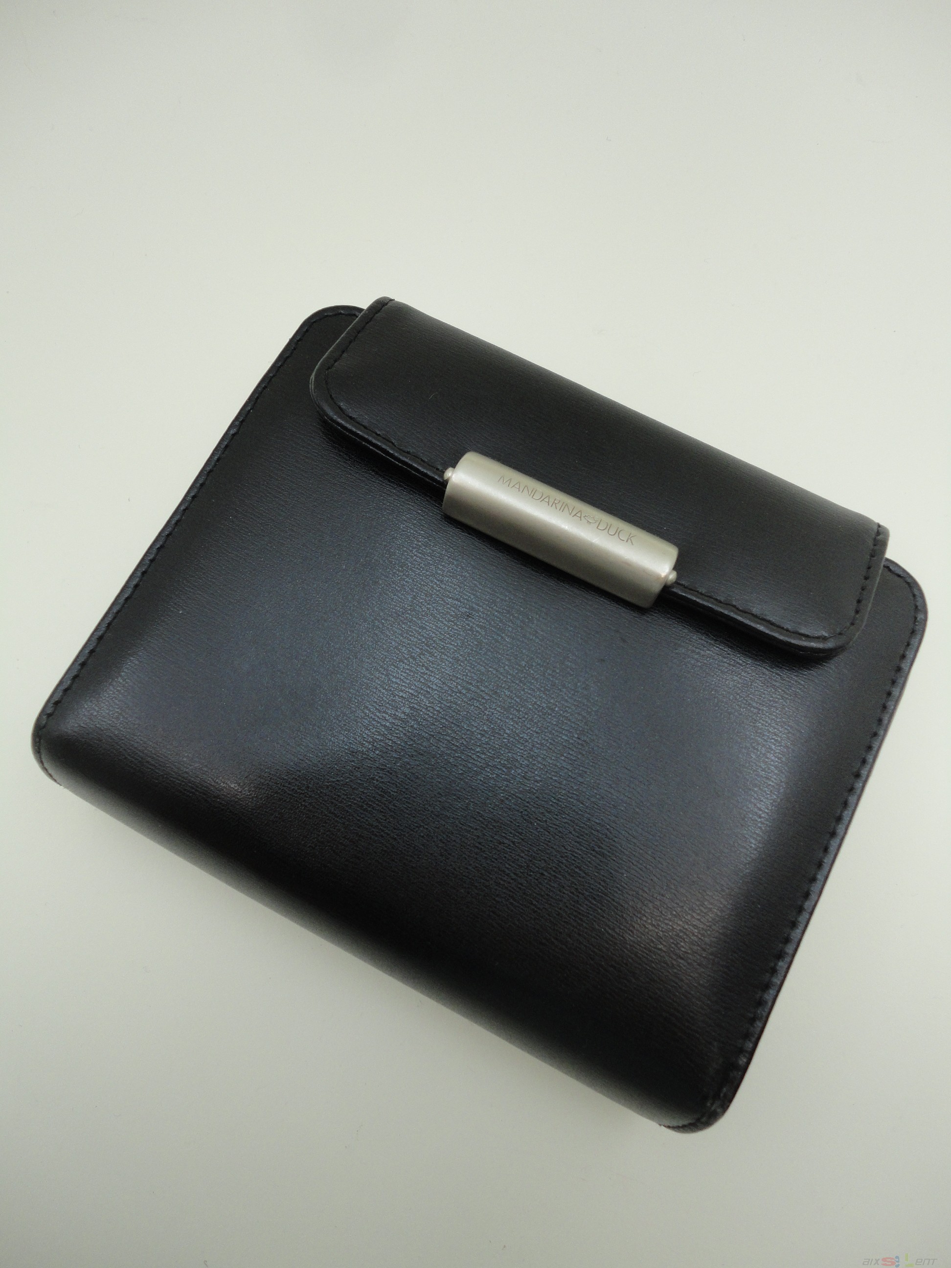 Mandarina Duck Portemonaie Kalender Terminplaner Leder schwarz TOP 