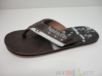 Pantofola dOro Flip Flops Leder Zehentrenner Schlappen Sardinia Gr 42 